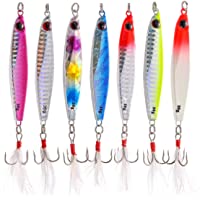 TUXIBIN Señuelos de Pesca Kits de Señuelos Pesca Accesorios Cebos Artificiales Articulos de Pesca con Ganchos Señuelo…